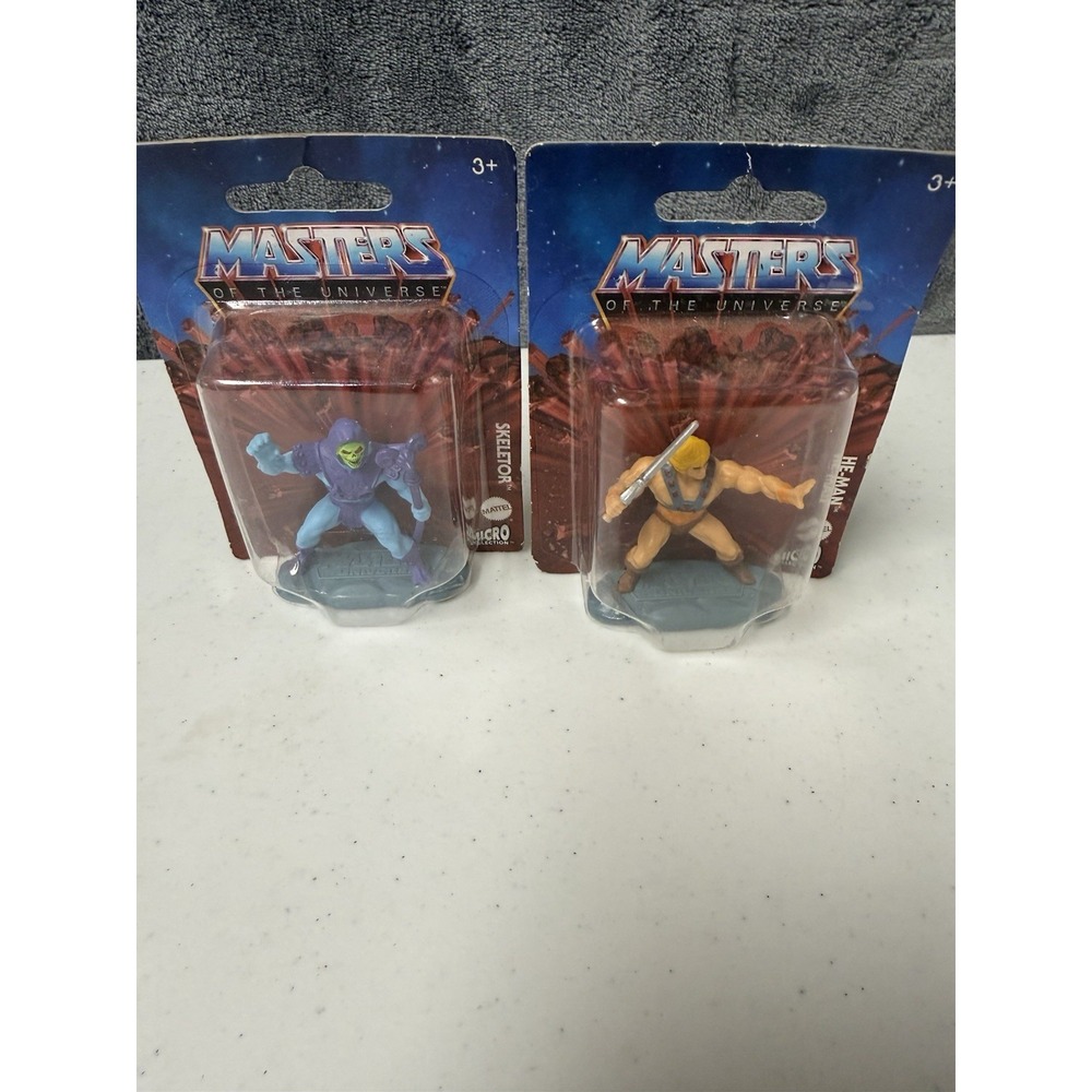 Masters of the Universe Micro Collection Mattel 2 Figures Skeletor & He-Man NIB